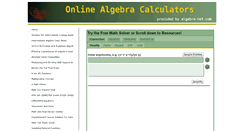 Desktop Screenshot of algebra-net.com
