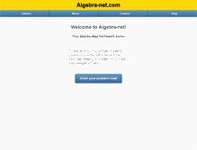 Tablet Screenshot of algebra-net.com